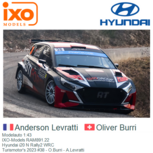 Modelauto 1:43 | IXO-Models RAM891.22 | Hyundai i20 N Rally2 WRC | Turismotor's 2023 #38 - O.Burri - A.Levratti Modelauto 1:43 | IXO-Models RAM891.22 | Hyundai i20 N Rally2 WRC | Turismotor's 2023 #38 - O.Burri - A.Levratti