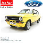 Modelauto 1:18 | Sunstar 4632R | Ford Escort Mexico MK.II Yellow 1976 Modelauto 1:18 | Sunstar 4632R | Ford Escort Mexico MK.II Yellow 1976