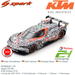 Modelauto 1:43 | Spark SG765 | KTM X-Bow GTX | mcchip-dkr 2021 #115 - D.Schmidtmann - H.Hammel - C.Breuer - T.Heinemann Modelauto 1:43 | Spark SG765 | KTM X-Bow GTX | mcchip-dkr 2021 #115 - D.Schmidtmann - H.Hammel - C.Breuer - T.Heinemann