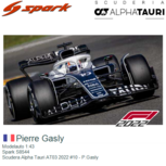 Modelauto 1:43 | Spark S8544 | Scudera Alpha Tauri AT03 2022 #10 - P.Gasly Modelauto 1:43 | Spark S8544 | Scudera Alpha Tauri AT03 2022 #10 - P.Gasly