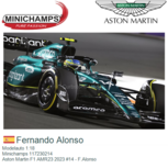 Modelauto 1:18 | Minichamps 117230214 | Aston Martin F1 AMR23 2023 #14 - F.Alonso Modelauto 1:18 | Minichamps 117230214 | Aston Martin F1 AMR23 2023 #14 - F.Alonso