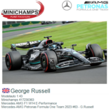 Modelauto 1:43 | Minichamps 417230363 | Mercedes AMG F1 W14 E-Performance | Mercedes-AMG Petronas Formula One Team 2023 #63 - G.Russell Modelauto 1:43 | Minichamps 417230363 | Mercedes AMG F1 W14 E-Performance | Mercedes-AMG Petronas Formula One Team 2023 #63 - G.Russell