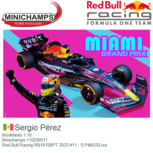 Modelauto 1:18 | Minichamps 110230511 | Red Bull Racing RB19 RBPT 2023 #11 - S.Pérez Modelauto 1:18 | Minichamps 110230511 | Red Bull Racing RB19 RBPT 2023 #11 - S.Pérez