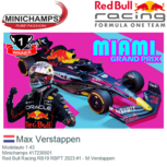 Modelauto 1:43 | Minichamps 417230501 | Red Bull Racing RB19 RBPT 2023 #1 - M.Verstappen Modelauto 1:43 | Minichamps 417230501 | Red Bull Racing RB19 RBPT 2023 #1 - M.Verstappen