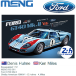 Bouwpakket 1:12 | MENG RS-001 | Ford GT40 Mk.II | Shelby American 1966 #1 - D.Hulme - K.Miles Bouwpakket 1:12 | MENG RS-001 | Ford GT40 Mk.II | Shelby American 1966 #1 - D.Hulme - K.Miles