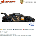 Modelauto 1:18 | Spark 18S825 | Porsche 911 RSR-19 LMGTE-AM | Hardpoint Motorsport 2022 #99 - A.Picariello - M.Rump - A.Haryanto Modelauto 1:18 | Spark 18S825 | Porsche 911 RSR-19 LMGTE-AM | Hardpoint Motorsport 2022 #99 - A.Picariello - M.Rump - A.Haryanto