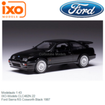Modelauto 1:43 | IXO-Models CLC482N.22 | Ford Sierra RS Cosworth Black 1987 Modelauto 1:43 | IXO-Models CLC482N.22 | Ford Sierra RS Cosworth Black 1987