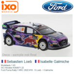 Modelauto 1:43 | IXO-Models RAM871.22 | Ford Puma Rally1 WRC 2022 #19 - S.Loeb - I.Galmiche Modelauto 1:43 | IXO-Models RAM871.22 | Ford Puma Rally1 WRC 2022 #19 - S.Loeb - I.Galmiche