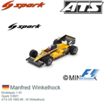 Modelauto 1:43 | Spark S3921 | ATS D6 1983 #9 - M.Winkelhock Modelauto 1:43 | Spark S3921 | ATS D6 1983 #9 - M.Winkelhock