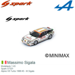 Modelauto 1:43 | Spark S7331 | Alpine V6 Turbo 1986 #3 - M.Sigala Modelauto 1:43 | Spark S7331 | Alpine V6 Turbo 1986 #3 - M.Sigala