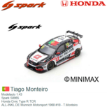 Modelauto 1:43 | Spark S8965 | Honda Civic Type R TCR | ALL-INKL.DE Münnich Motorsport 1968 #18 - T.Monteiro Modelauto 1:43 | Spark S8965 | Honda Civic Type R TCR | ALL-INKL.DE Münnich Motorsport 1968 #18 - T.Monteiro