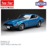 Modelauto 1:18 | Sunstar 3513R | Datsun Fairlady Z (S30) Blue 1970 Modelauto 1:18 | Sunstar 3513R | Datsun Fairlady Z (S30) Blue 1970