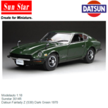 Modelauto 1:18 | Sunstar 3514R | Datsun Fairlady Z (S30) Dark Green 1970 Modelauto 1:18 | Sunstar 3514R | Datsun Fairlady Z (S30) Dark Green 1970