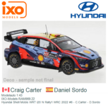 Modelauto 1:43 | IXO-Models RAM869.22 | Hyundai Shell Mobis WRT i20 N Rally1 WRC 2022 #6 - C.Carter - D.Sordo Modelauto 1:43 | IXO-Models RAM869.22 | Hyundai Shell Mobis WRT i20 N Rally1 WRC 2022 #6 - C.Carter - D.Sordo