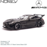 Modelauto 1:18 | Norev 183900 | Mercedes AMG GT Black Series Black 2021 Modelauto 1:18 | Norev 183900 | Mercedes AMG GT Black Series Black 2021