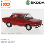 Modelauto 1:43 | IXO-Models CLC497N.22 | Skoda 100 L Red 1974 Modelauto 1:43 | IXO-Models CLC497N.22 | Skoda 100 L Red 1974