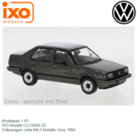 Modelauto 1:43 | IXO-Models CLC500N.22 | Volkswagen Jetta Mk.II Metallic Grey 1984 Modelauto 1:43 | IXO-Models CLC500N.22 | Volkswagen Jetta Mk.II Metallic Grey 1984
