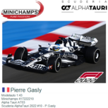 Modelauto 1:43 | Minichamps 417222210 | Alpha Tauri AT03 | Scuderia AlphaTauri 2022 #10 - P.Gasly Modelauto 1:43 | Minichamps 417222210 | Alpha Tauri AT03 | Scuderia AlphaTauri 2022 #10 - P.Gasly