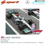 Modelauto 1:43 | Spark S8556 | Mercedes AMG Petronas F1 Team W13 E-Performance 2022 #44 - L.Hamilton Modelauto 1:43 | Spark S8556 | Mercedes AMG Petronas F1 Team W13 E-Performance 2022 #44 - L.Hamilton
