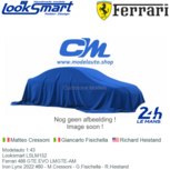 Modelauto 1:43 | Looksmart LSLM152 | Ferrari 488 GTE EVO LMGTE-AM | Iron Lynx 2022 #80 - M.Cressoni - G.Fisichella - R.Heistand Modelauto 1:43 | Looksmart LSLM152 | Ferrari 488 GTE EVO LMGTE-AM | Iron Lynx 2022 #80 - M.Cressoni - G.Fisichella - R.Heistand