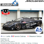 Modelauto 1:18 | Solido 1804106 | McLaren F1 GTR LMGT1 | Kokusai Kaihatsu Racing 1995 #59 - J.Lehto - Y.Dalmas - M.Sekiya Modelauto 1:18 | Solido 1804106 | McLaren F1 GTR LMGT1 | Kokusai Kaihatsu Racing 1995 #59 - J.Lehto - Y.Dalmas - M.Sekiya