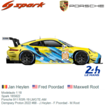 Modelauto 1:18 | Spark 18S822 | Porsche 911 RSR-19 LMGTE-AM | Dempsey Proton 2022 #88 - J.Heylen - F.Poordad - M.Root Modelauto 1:18 | Spark 18S822 | Porsche 911 RSR-19 LMGTE-AM | Dempsey Proton 2022 #88 - J.Heylen - F.Poordad - M.Root