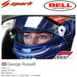 Helm 1:5 | Spark 5HF084 | Bell Helmet | Mercedes AMG F1 2022 #63 - G.Russell Helm 1:5 | Spark 5HF084 | Bell Helmet | Mercedes AMG F1 2022 #63 - G.Russell