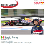 Modelauto 1:18 | Minichamps 110222011 | Red Bull Racing RB18 RBPT 2022 #11 - S.Pérez Modelauto 1:18 | Minichamps 110222011 | Red Bull Racing RB18 RBPT 2022 #11 - S.Pérez