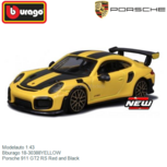 Modelauto 1:43 | Bburago 18-30388YELLOW | Porsche 911 GT2 RS Red and Black Modelauto 1:43 | Bburago 18-30388YELLOW | Porsche 911 GT2 RS Red and Black