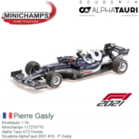 Modelauto 1:18 | Minichamps 117210710 | Alpha Tauri AT2 Honda | Scuderia AlphaTauri 2021 #10 - P.Gasly Modelauto 1:18 | Minichamps 117210710 | Alpha Tauri AT2 Honda | Scuderia AlphaTauri 2021 #10 - P.Gasly