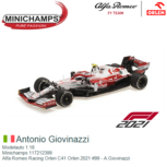 Modelauto 1:18 | Minichamps 117212399 | Alfa Romeo Racing Orlen C41 Orlen 2021 #99 - A.Giovinazzi Modelauto 1:18 | Minichamps 117212399 | Alfa Romeo Racing Orlen C41 Orlen 2021 #99 - A.Giovinazzi