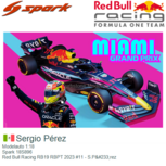 Modelauto 1:18 | Spark 18S896 | Red Bull Racing RB19 RBPT 2023 #11 - S.Pérez Modelauto 1:18 | Spark 18S896 | Red Bull Racing RB19 RBPT 2023 #11 - S.Pérez