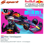 Modelauto 1:43 | Spark S8580 | Red Bull Racing RB19 RBPT 2023 #1 - M.Verstappen Modelauto 1:43 | Spark S8580 | Red Bull Racing RB19 RBPT 2023 #1 - M.Verstappen