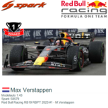 Modelauto 1:43 | Spark S8579 | Red Bull Racing RB19 RBPT 2023 #1 - M.Verstappen Modelauto 1:43 | Spark S8579 | Red Bull Racing RB19 RBPT 2023 #1 - M.Verstappen