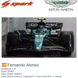 Modelauto 1:43 | Spark S8585 | Aston Martin AMR23 | Aston-Martin Aramco Cognizant F1 Team 2023 #14 - F.Alonso Modelauto 1:43 | Spark S8585 | Aston Martin AMR23 | Aston-Martin Aramco Cognizant F1 Team 2023 #14 - F.Alonso