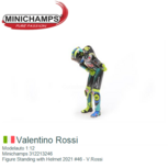 Modelauto 1:12 | Minichamps 312213246 | Figure Standing with Helmet 2021 #46 - V.Rossi Modelauto 1:12 | Minichamps 312213246 | Figure Standing with Helmet 2021 #46 - V.Rossi