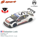 Modelauto 1:43 | Spark S4521 | Citroën C-Elysee 2015 #9 - S.Loeb Modelauto 1:43 | Spark S4521 | Citroën C-Elysee 2015 #9 - S.Loeb