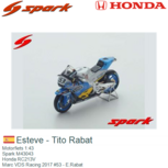 Motorfiets 1:43 | Spark M43043 | Honda RC213V | Marc VDS Racing 2017 #53 - E.Rabat Motorfiets 1:43 | Spark M43043 | Honda RC213V | Marc VDS Racing 2017 #53 - E.Rabat