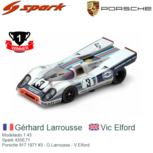 Modelauto 1:43 | Spark 43SE71 | Porsche 917 1971 #3 - G.Larrousse - V.Elford Modelauto 1:43 | Spark 43SE71 | Porsche 917 1971 #3 - G.Larrousse - V.Elford