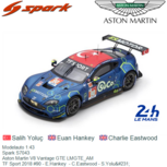 Modelauto 1:43 | Spark S7043 | Aston Martin V8 Vantage GTE LMGTE_AM | TF Sport 2018 #90 - E.Hankey - C.Eastwood - S.Yoluç Modelauto 1:43 | Spark S7043 | Aston Martin V8 Vantage GTE LMGTE_AM | TF Sport 2018 #90 - E.Hankey - C.Eastwood - S.Yoluç
