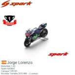 Motorfiets 1:43 | Spark M43001 | Yamaya YZR M1 | Movistar Yamaha 2015 #99 - J.Lorenzo Motorfiets 1:43 | Spark M43001 | Yamaya YZR M1 | Movistar Yamaha 2015 #99 - J.Lorenzo