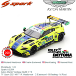Modelauto 1:43 | Spark US284 | Aston Martin Vantage AMR GT3 | TF Sport 2021 #97 - R.Westbrook - C.Eastwood - B.Keating - M.Root Modelauto 1:43 | Spark US284 | Aston Martin Vantage AMR GT3 | TF Sport 2021 #97 - R.Westbrook - C.Eastwood - B.Keating - M.Root