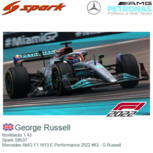 Modelauto 1:43 | Spark S8537 | Mercedes AMG F1 W13 E-Performance 2022 #63 - G.Russell Modelauto 1:43 | Spark S8537 | Mercedes AMG F1 W13 E-Performance 2022 #63 - G.Russell