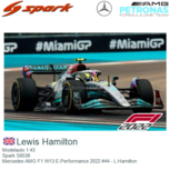 Modelauto 1:43 | Spark S8536 | Mercedes AMG F1 W13 E-Performance 2022 #44 - L.Hamilton Modelauto 1:43 | Spark S8536 | Mercedes AMG F1 W13 E-Performance 2022 #44 - L.Hamilton