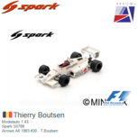 Modelauto 1:43 | Spark S5788 | Arrows A6 1983 #30 - T.Boutsen Modelauto 1:43 | Spark S5788 | Arrows A6 1983 #30 - T.Boutsen