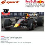 Modelauto 1:43 | Spark S8579 | Red Bull Racing RB19 RBPT 2023 #1 - M.Verstappen Modelauto 1:43 | Spark S8579 | Red Bull Racing RB19 RBPT 2023 #1 - M.Verstappen