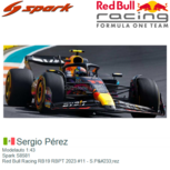 Modelauto 1:43 | Spark S8581 | Red Bull Racing RB19 RBPT 2023 #11 - S.Pérez Modelauto 1:43 | Spark S8581 | Red Bull Racing RB19 RBPT 2023 #11 - S.Pérez