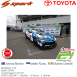 Modelauto 1:43 | Spark SG910 | Toyota Supra GT4 EVO | KCMG 2023 #47 - J.Burdon - M.Rump - E.Liberati Modelauto 1:43 | Spark SG910 | Toyota Supra GT4 EVO | KCMG 2023 #47 - J.Burdon - M.Rump - E.Liberati