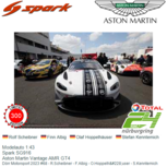 Modelauto 1:43 | Spark SG916 | Aston Martin Vantage AMR GT4 | Dörr Motorsport 2023 #68 - R.Scheibner - F.Albig - O.Hoppelhäuser - S.Kenntemich Modelauto 1:43 | Spark SG916 | Aston Martin Vantage AMR GT4 | Dörr Motorsport 2023 #68 - R.Scheibner - F.Albig - O.Hoppelhäuser - S.Kenntemich