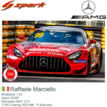 Modelauto 1:43 | Spark SA267 | Mercedes AMG GT3 | TORO Racing 2022 #99 - R.Marciello Modelauto 1:43 | Spark SA267 | Mercedes AMG GT3 | TORO Racing 2022 #99 - R.Marciello